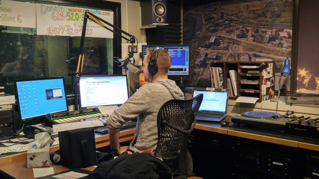 Ryan Bresee on the air at CKCU in Ottawa